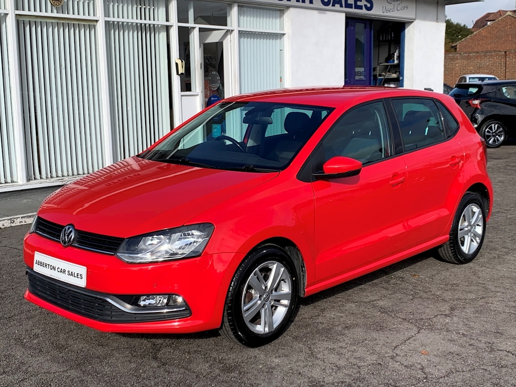 Compare Volkswagen Polo Bluemotion Tech Match FG66HBO Red