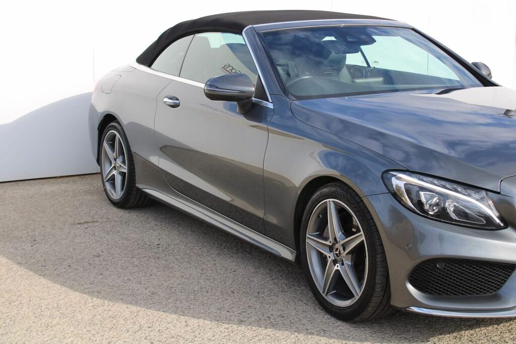 Mercedes-Benz C Class Convertible 2.0 C200 Amg Line Cabriolet G-tronic Grey #1