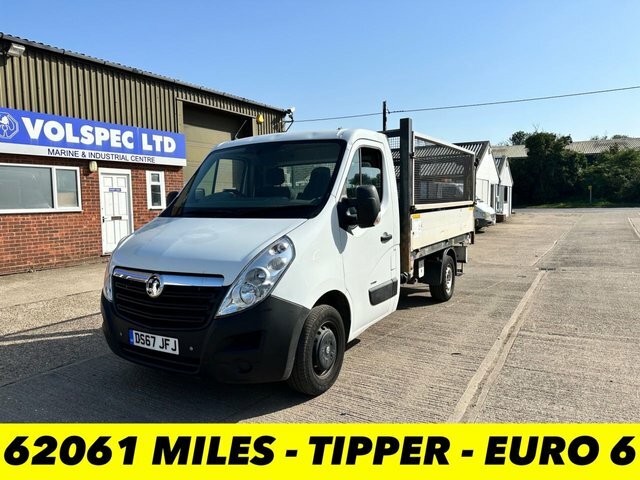 Compare Vauxhall Movano L2h1 F3500 Caged Tipper Euro 6 DS67JFJ White