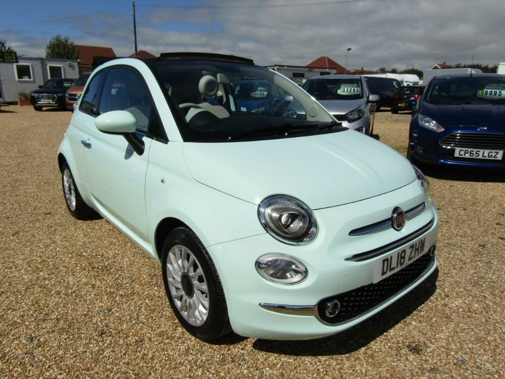 Compare Fiat 500 1.2 Lounge DL18ZHW Green