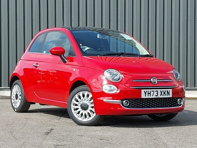 Compare Fiat 500 1.0 Mild Hybrid YH73XKN Red