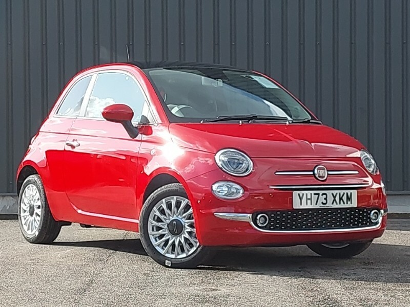 Compare Fiat 500 1.0 Mild Hybrid Top YH73XKM Red