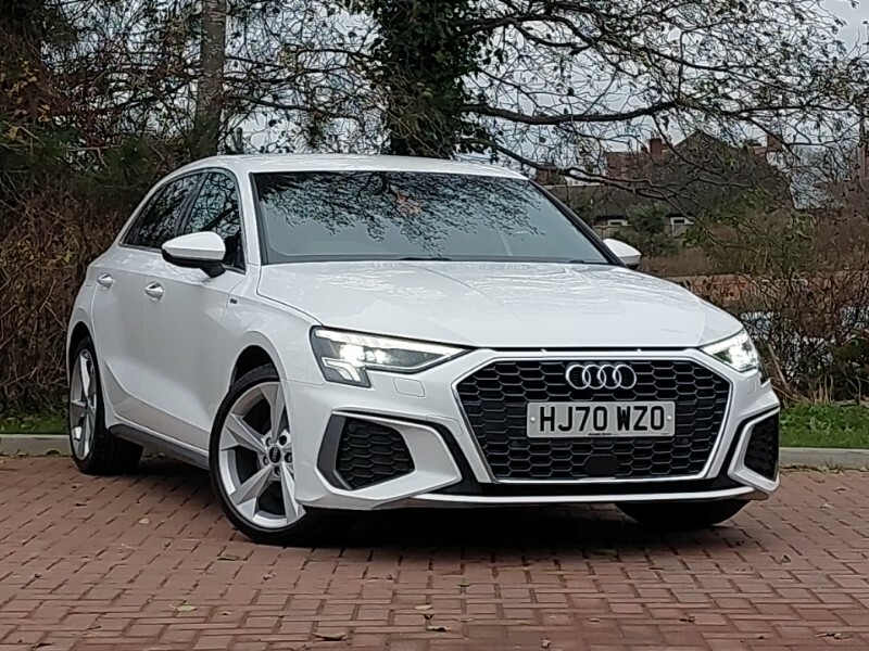 Audi a3 s line deals white 2020