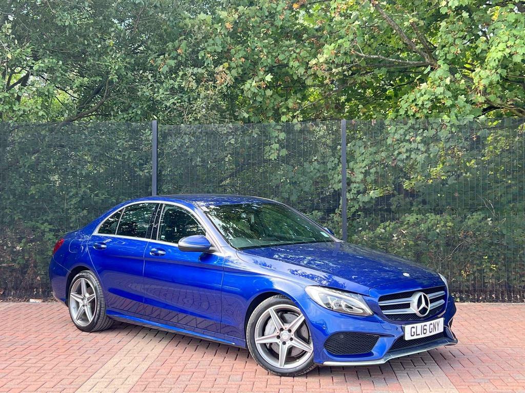 Compare Mercedes-Benz C Class 2.1 C300dh Amg Line G-tronic Euro 6 Ss GL16GNY Blue