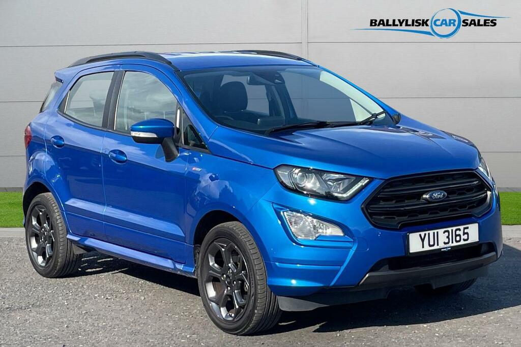 Compare Ford Ecosport St-line 1.0 In Desert Island Blue With 21K YUI3165 Blue