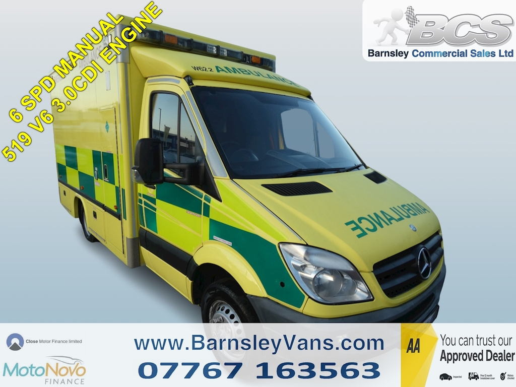 Compare Mercedes-Benz Sprinter 519-3.0Cdi 190Ps Ex Ambulance Begging To Be Conver TNZ9871 Yellow