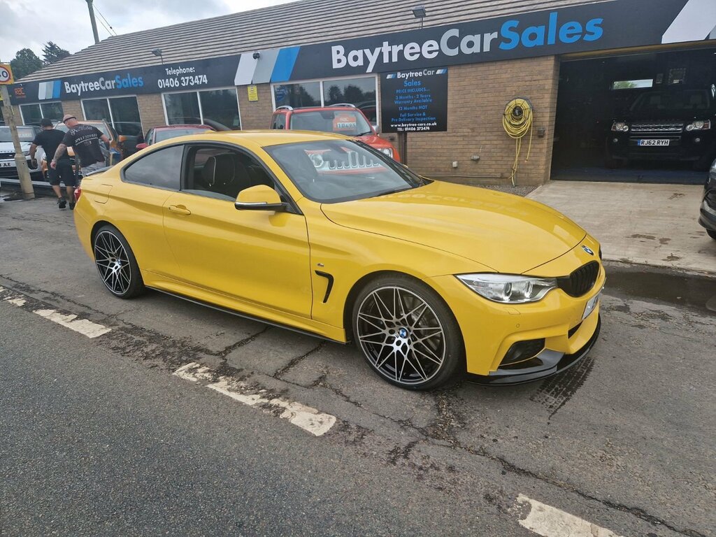 BMW 4 Series Coupe 440I Yellow #1