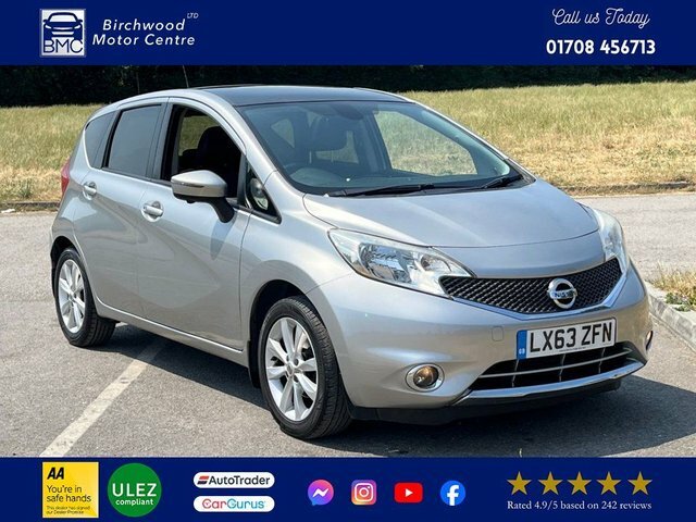 Compare Nissan Note 1.2 Tekna Comfort Dig-s 98 Bhp LX63ZFN Silver