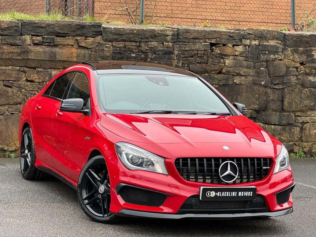 Compare Mercedes-Benz CLA Class 2.0 Cla45 Amg Coupe Spds Dct 4Matic Euro 6 Ss SV64NNW Red