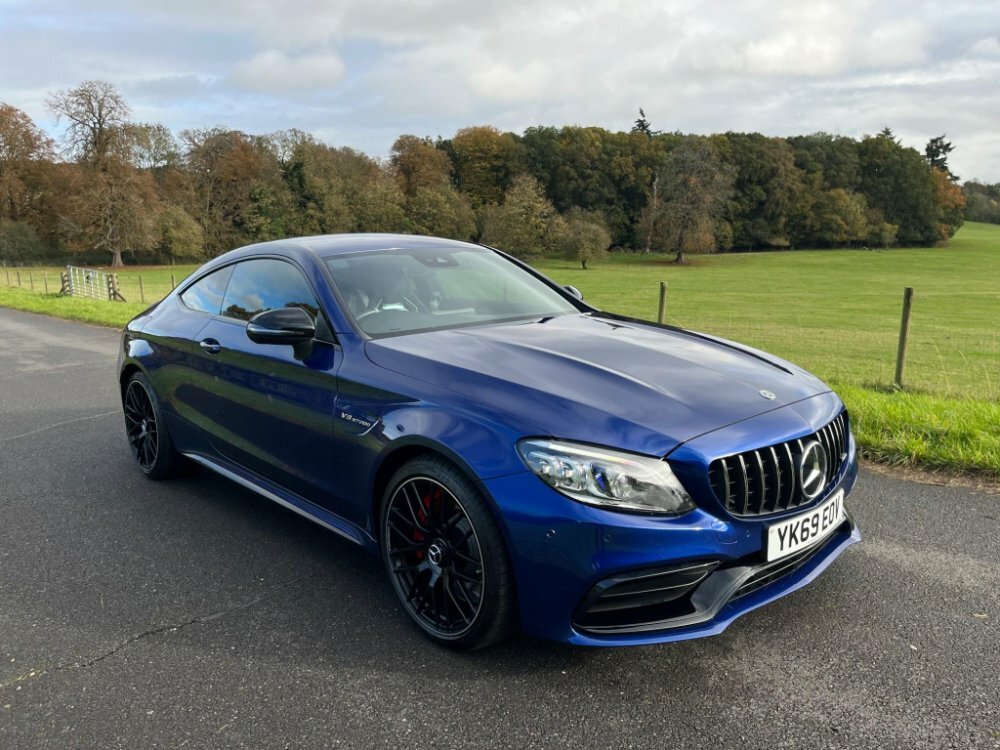 Compare Mercedes-Benz C Class 4.0 C63 V8 Biturbo Amg S Spds Mct Euro 6 Ss YK69EOV Blue