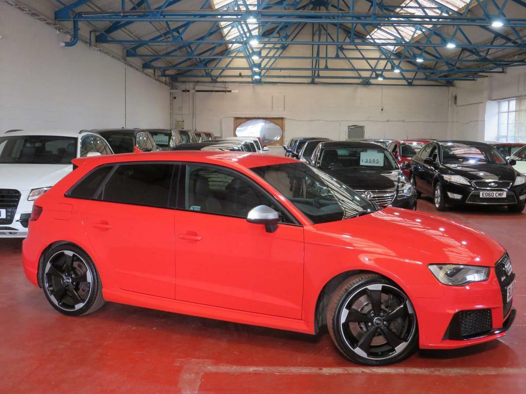 Compare Audi RS3 2.5 Tfsi Sportback S Tronic Quattro Euro 6 Ss BL65XYP Red