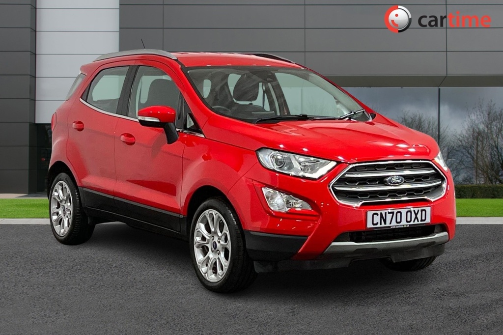 Compare Ford Ecosport 1.0 Titanium 124 Bhp 8-Inch Touchscreen, Cruise CN70OXD Red