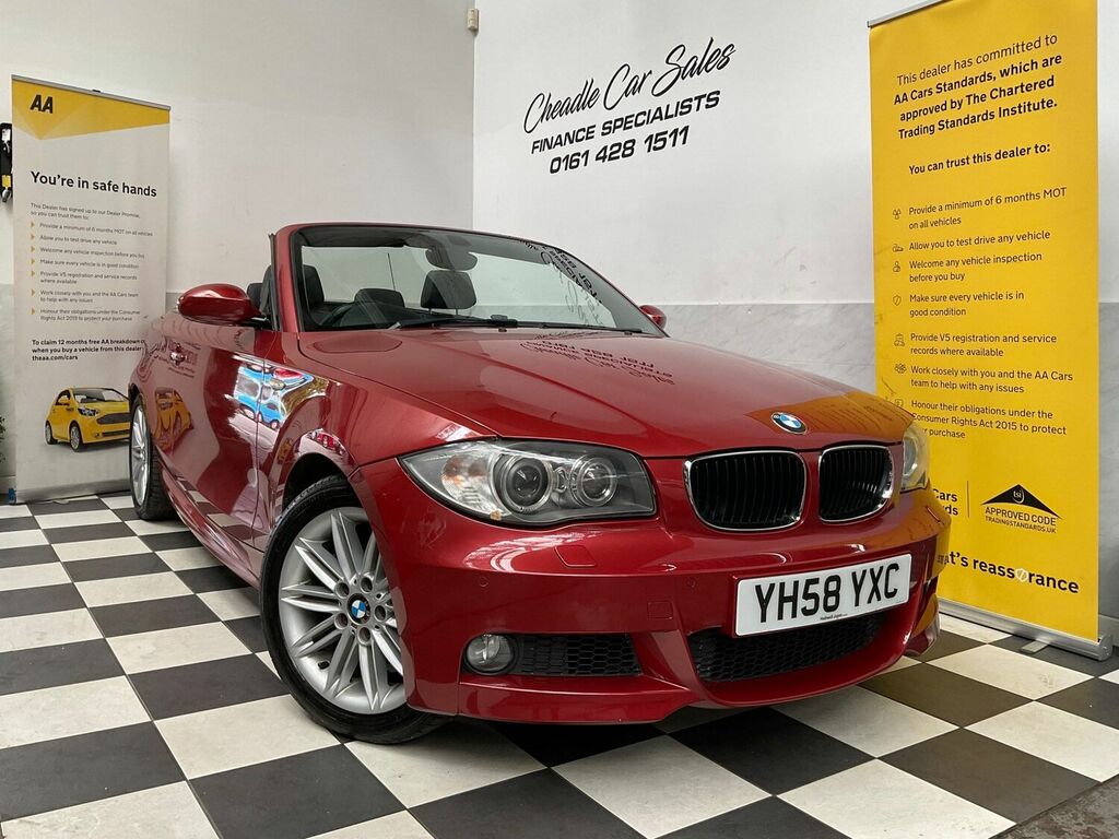 Compare BMW 1 Series Convertible YH58YXC Red