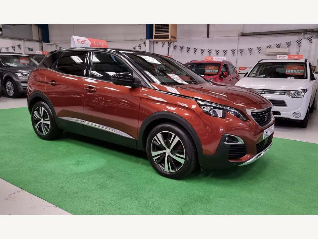 Compare Peugeot 3008 1.6 Bluehdi Gt Line Eat Euro 6 Ss SN67UDJ Brown