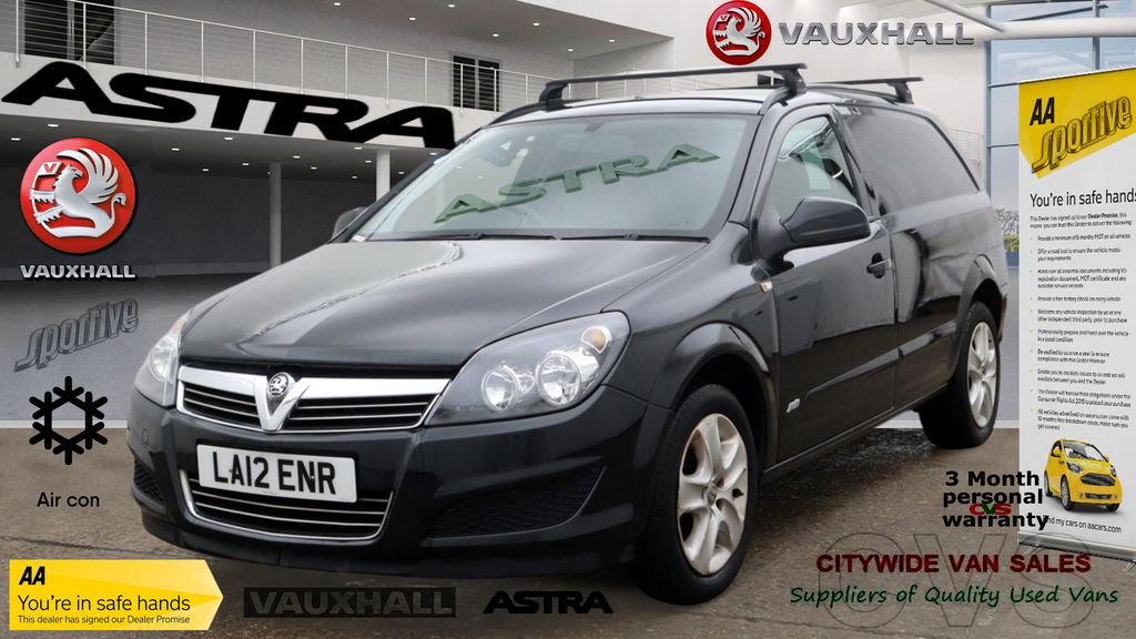 Compare Vauxhall Astra Vauxhall Astravan 2012 LA12ENR Black