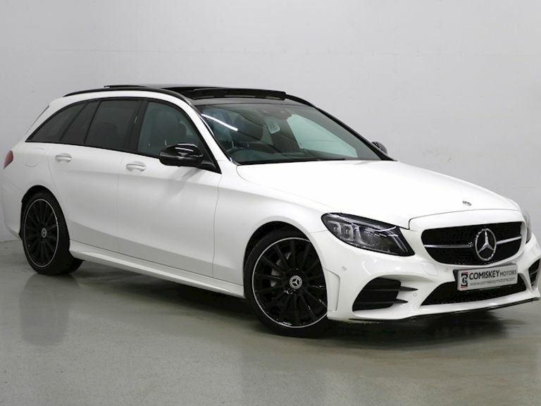 Compare Mercedes-Benz C Class C220d Amg Line Night Edition Premium Plus 9G-t BU20BPF White