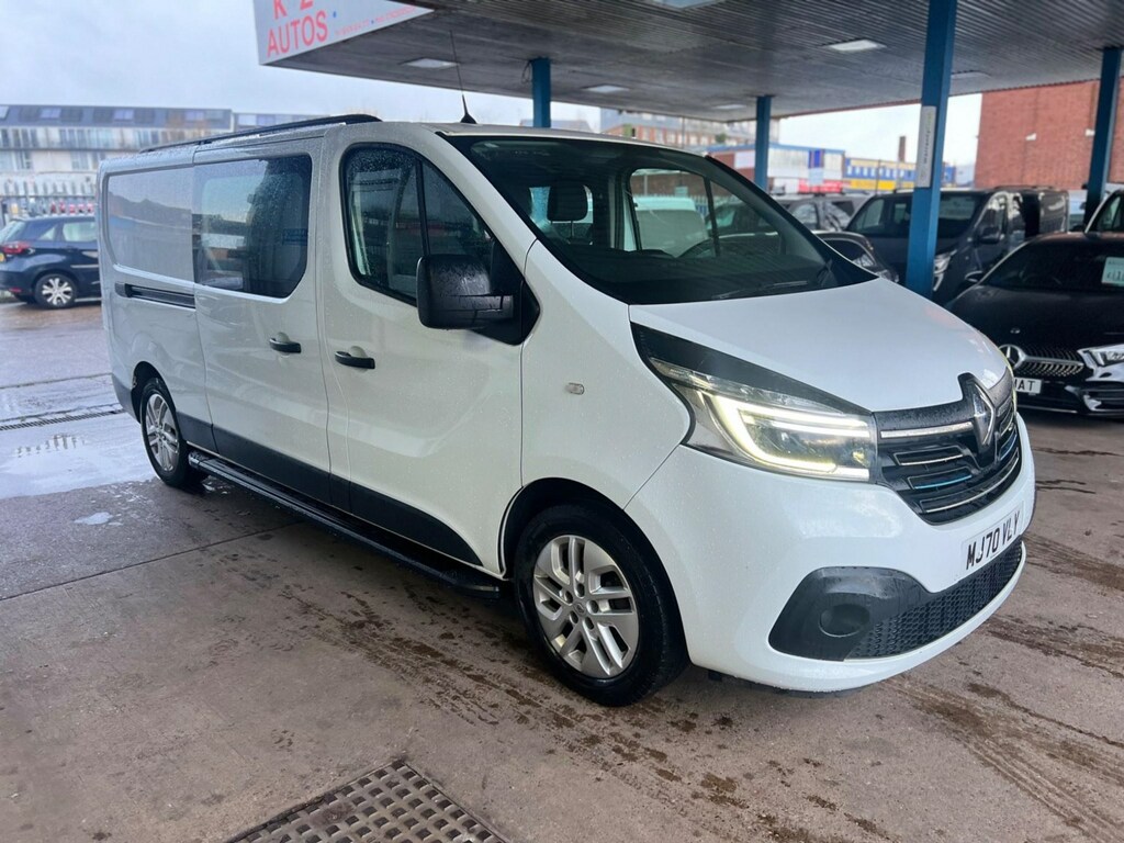 Compare Renault Trafic 2.0 Dci Energy 30 Business Crew Van Euro 6 Ss 6 MJ70VLY White