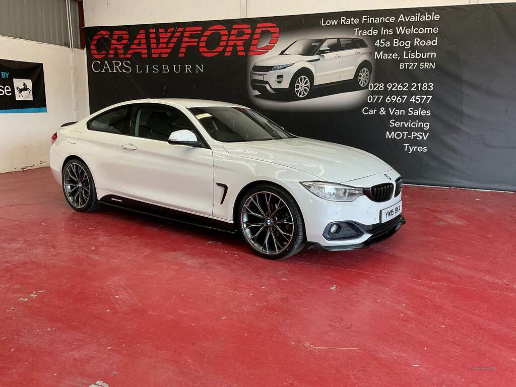 Compare BMW 4 Series 418D Sport Business YW15BKA White