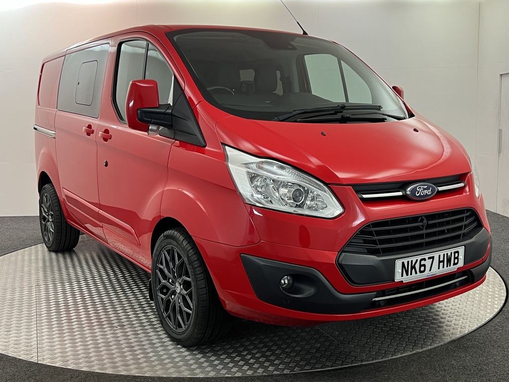 Ford Transit Custom 2.0 Tdci 130Ps Low Roof Dcab Limited Van Red #1