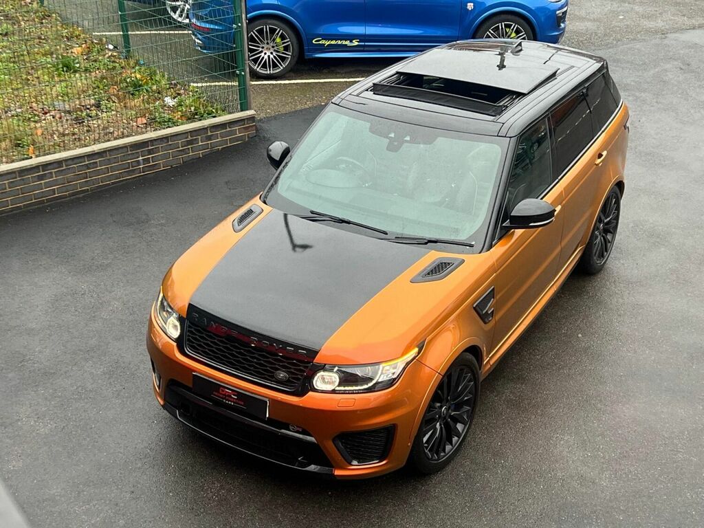 Compare Land Rover Range Rover Sport V8 Svr CE67DVL Orange