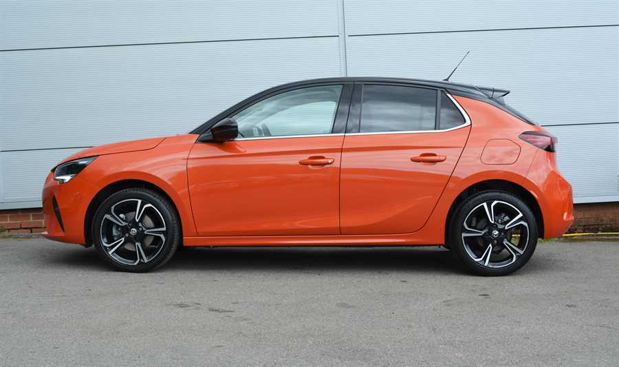 Compare Vauxhall Corsa Turbo Elite Nav Premium Hatchback BK70EUH Orange
