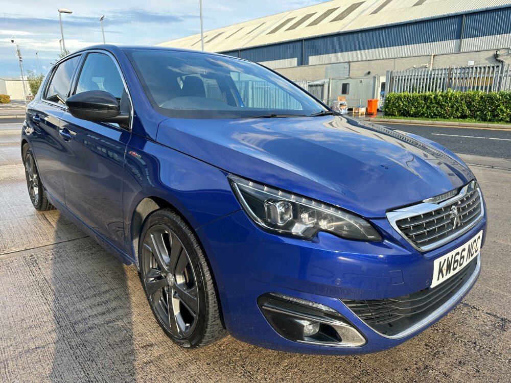 Compare Peugeot 308 Blue Hdi Ss Gt Line 5-Door KW66NCC Blue
