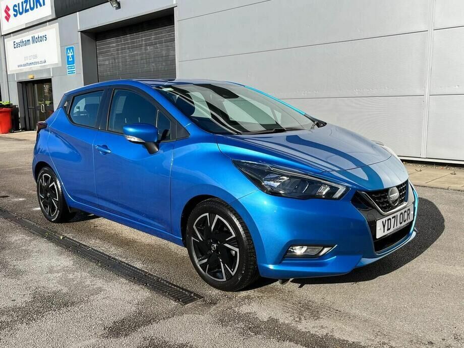Compare Nissan Micra 1.0 Ig-t Acenta Xtron Euro 6 Ss YD71OCR Blue