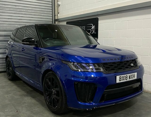 Compare Land Rover Range Rover Sport Svr BX18WXH Blue