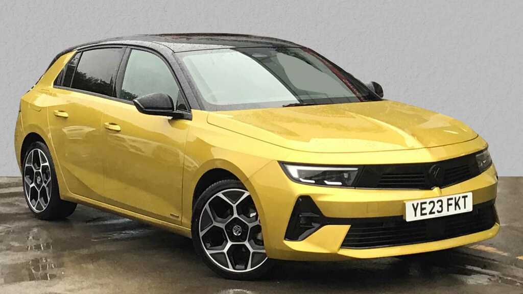 Compare Vauxhall Astra 1.2 Turbo 130 Ultimate YE23FKT Yellow