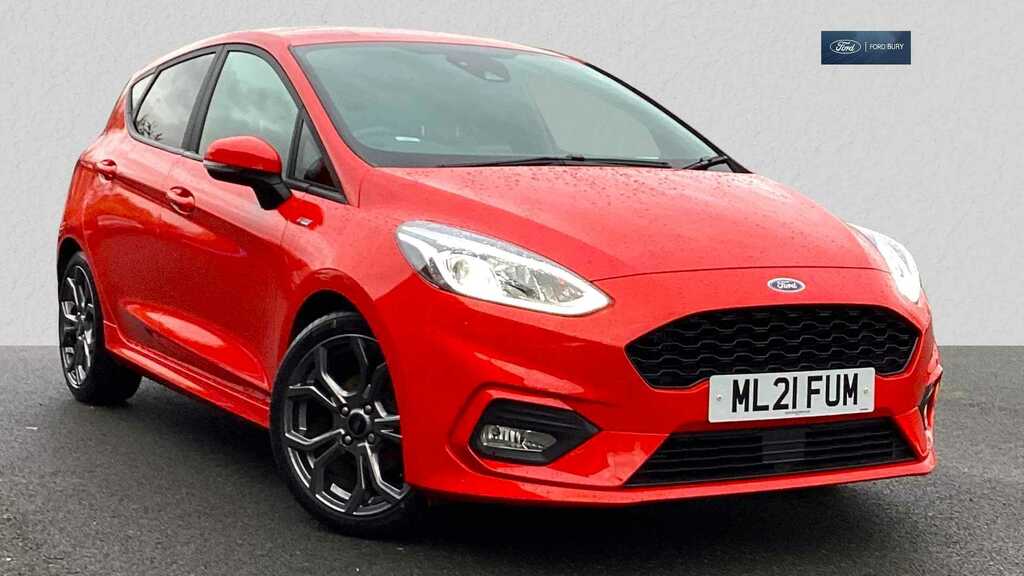 Compare Ford Fiesta 1.0 Ecoboost Hybrid Mhev 125 St-line Edition ML21FUM Red