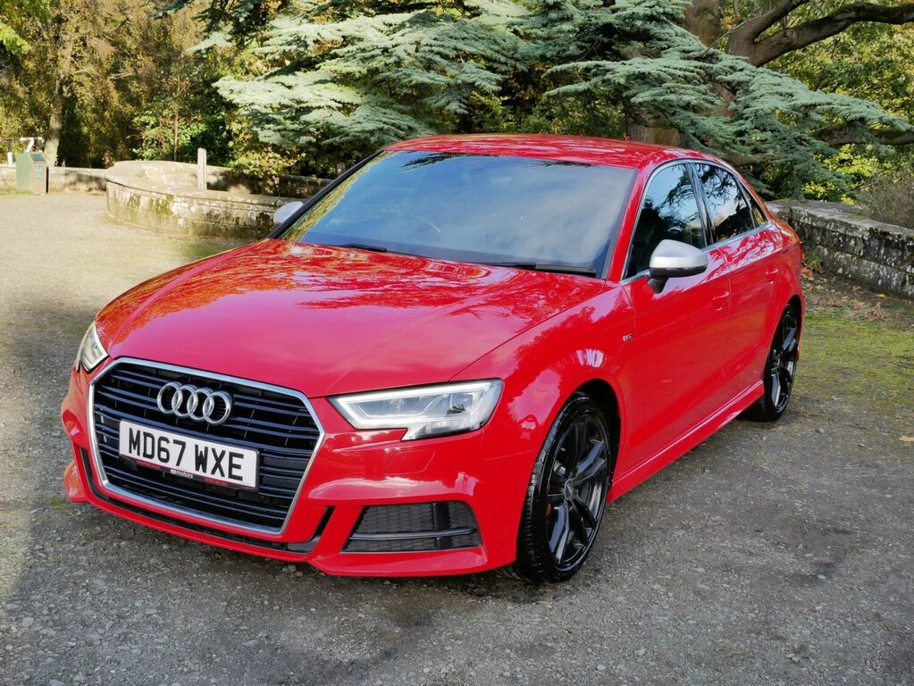 Compare Audi A3 Saloon 1.5 Tfsi Cod S Line S Tronic Euro 6 Ss 4 MD67WXE Red