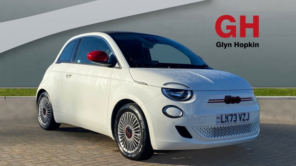 Compare Fiat 500C 87Kw Red 42Kwh LK73VZJ White