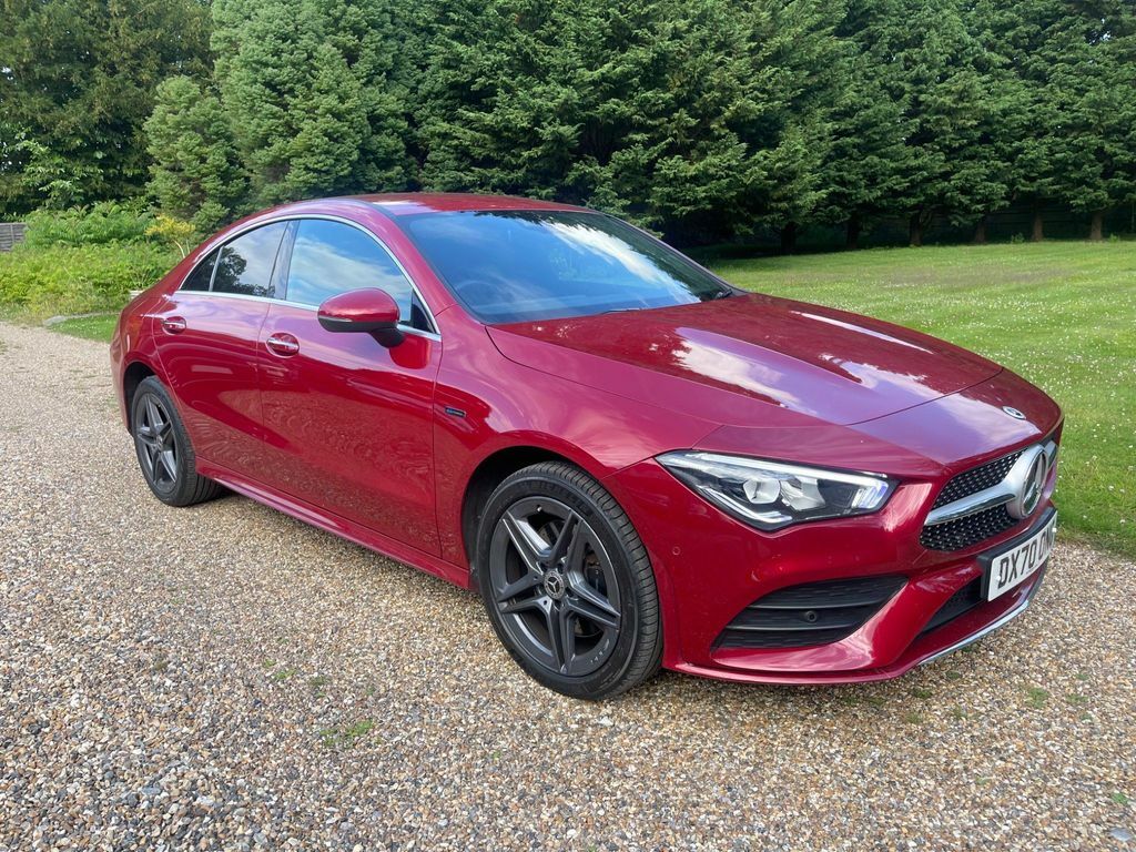 Compare Mercedes-Benz CLA Class 1.3 Cla250e 15.6Kwh Amg Line Premium Coupe 8G-dc DX70ONG Red