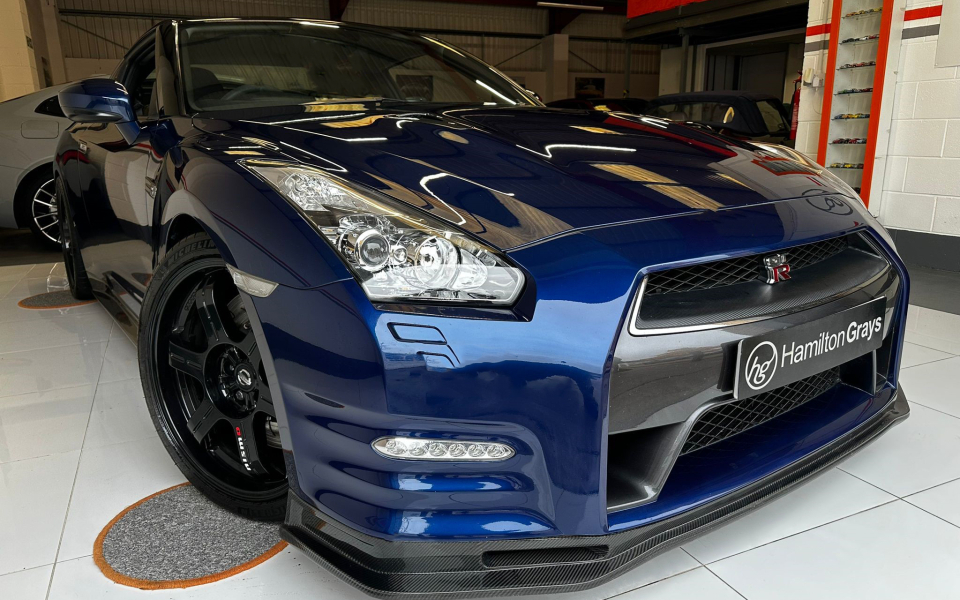 Compare Nissan GT-R Petrol  Blue