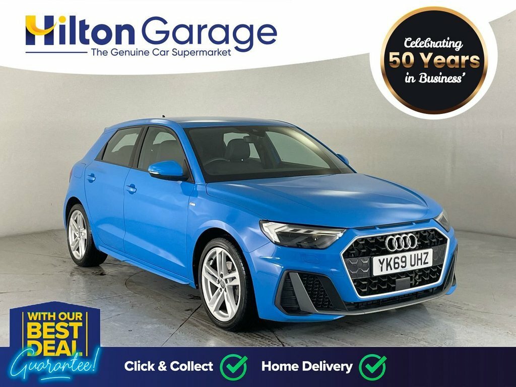 Compare Audi A1 1.0 Sportback Tfsi S Line 114 Bhp YK69UHZ Blue