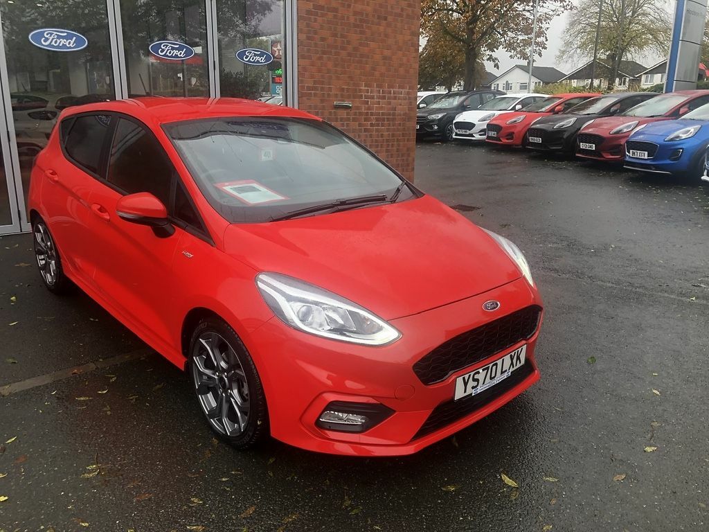 Compare Ford Fiesta 1.0T Ecoboost St-line Edition Hatchback YS70LXK Red