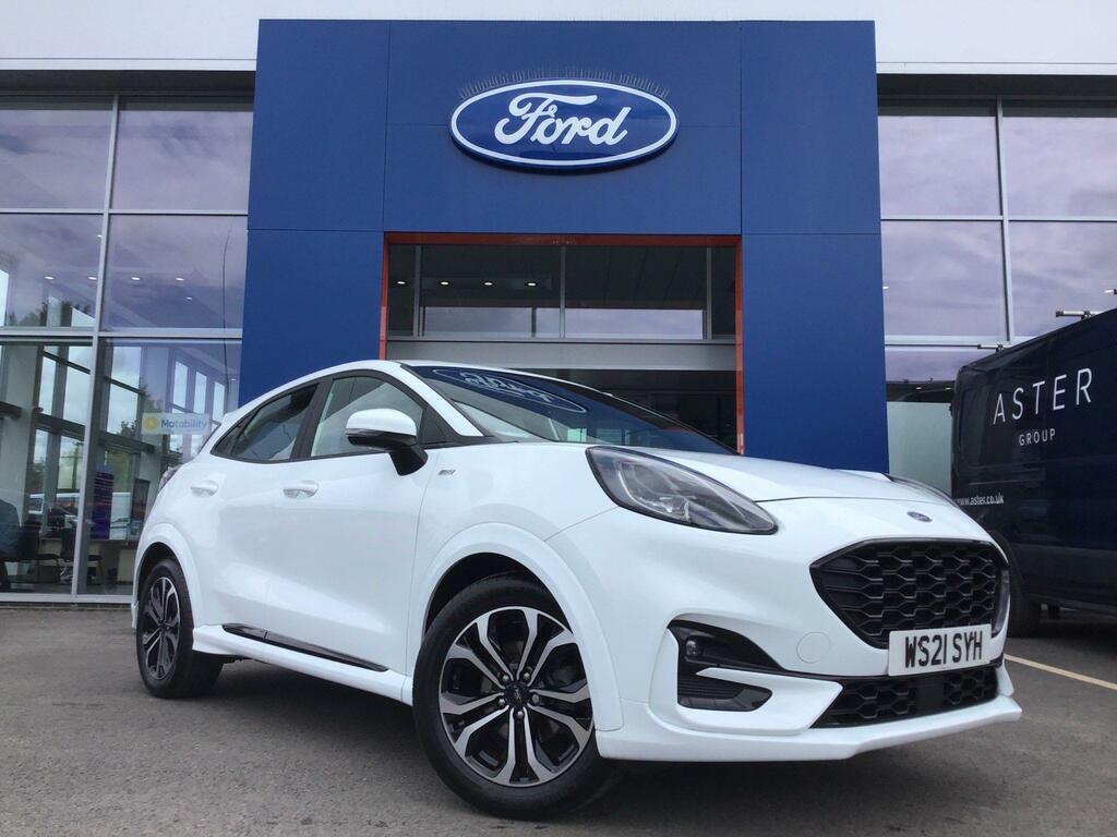 Compare Ford Puma 1.0T Ecoboost Mhev St-line Euro 6 Ss WS21SYH White