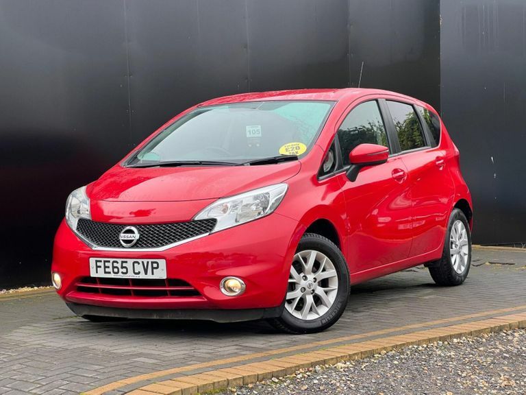 Compare Nissan Note 1.2 Acenta Euro 6 Ss FE65CVP Red