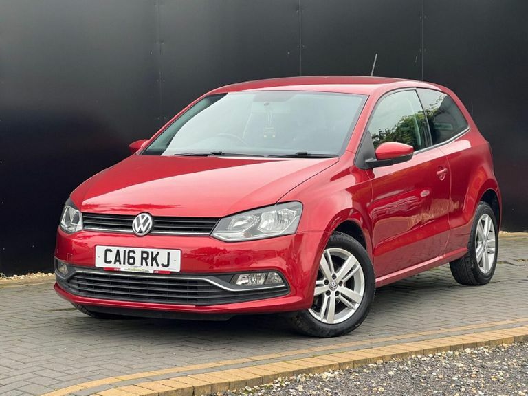Compare Volkswagen Polo 1.0 Bluemotion Tech Match Euro 6 Ss CA16RKJ Red