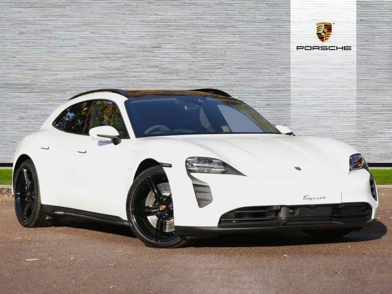 Compare Porsche Taycan 440Kw Gts 93Kwh 75 Years5 Seat EJ73FJE White