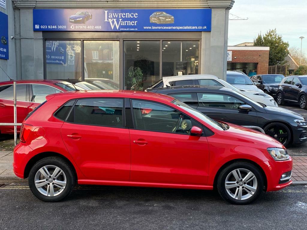 Compare Volkswagen Polo 1.0 Bluemotion Tech Match Edition Euro 6 Ss HF17UFD Red