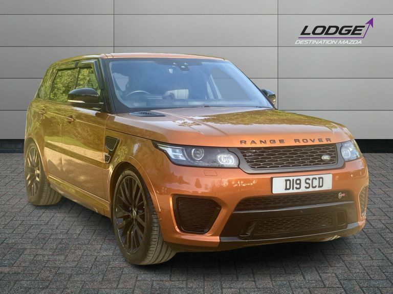 Compare Land Rover Range Rover Sport Range Rover Sport Svr V8 D19SCD Orange