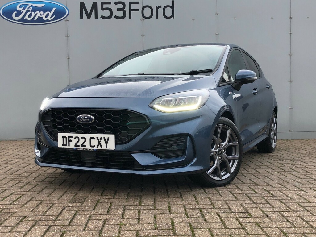 Compare Ford Fiesta 1.0 Ecoboost Hybrid Mhev 125 St-line DF22CXY Blue