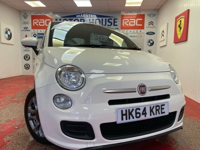 Compare Fiat 500 S Only 35.00 Road Tax Lovely Spec Free Mots HK64KRE White
