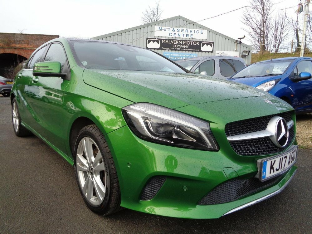 Compare Mercedes-Benz A Class A200d Sport Premium Plus KJ17AGO Green