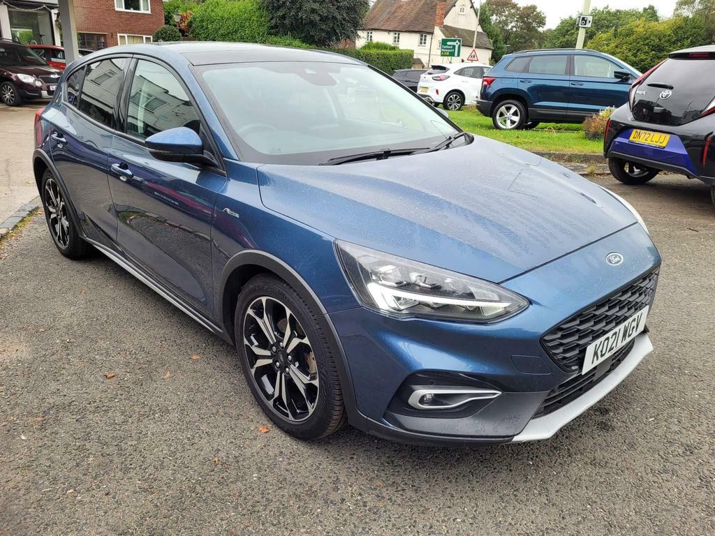 Compare Ford Focus 1.0T Ecoboost Mhev Active X Edition Euro 6 Ss KO21WGV Blue