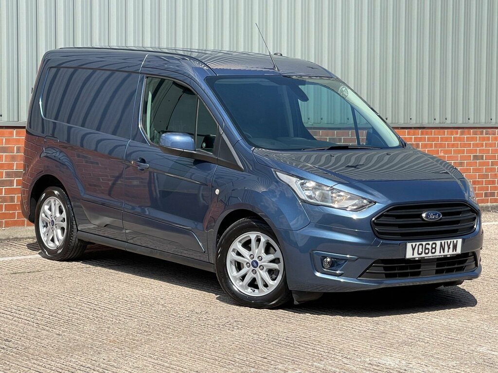 Compare Ford Transit Connect 1.5 200 Ecoblue Limited L1 Euro 6 Ss YO68NYW Blue
