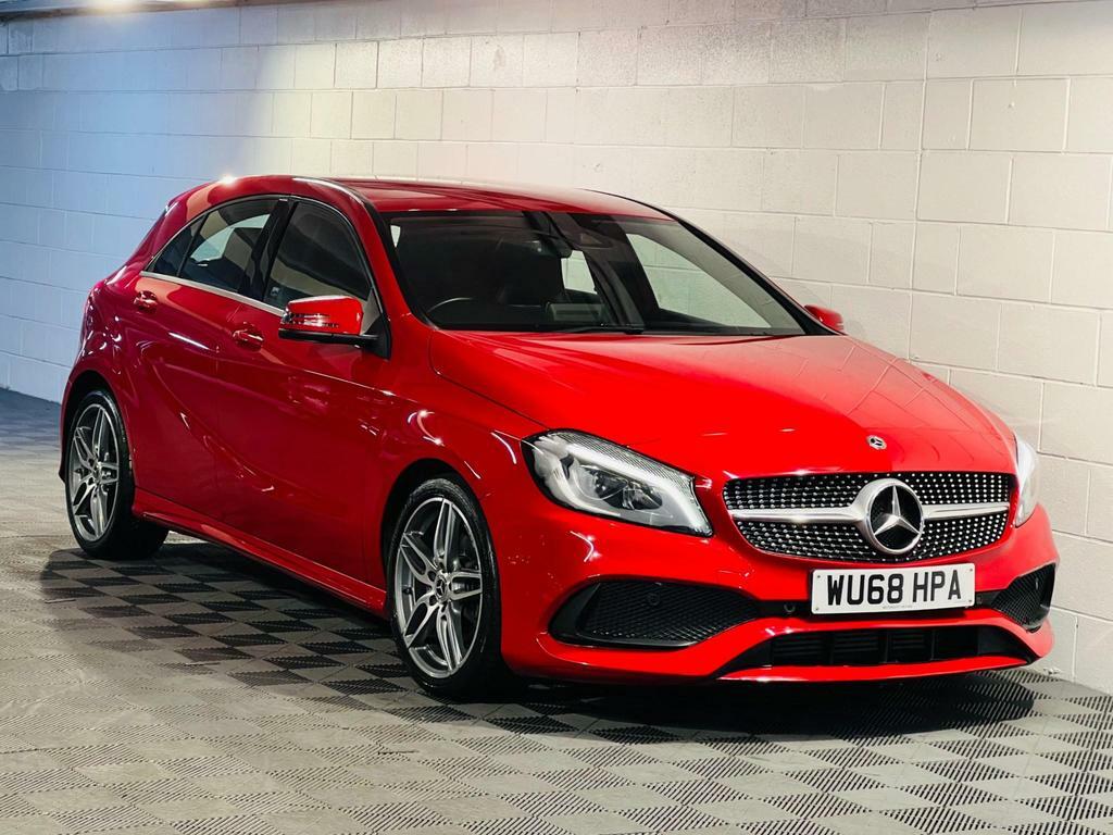 Compare Mercedes-Benz A Class 2.1 A200d Amg Line Premium 7G-dct Euro 6 Ss WU68HPA Red