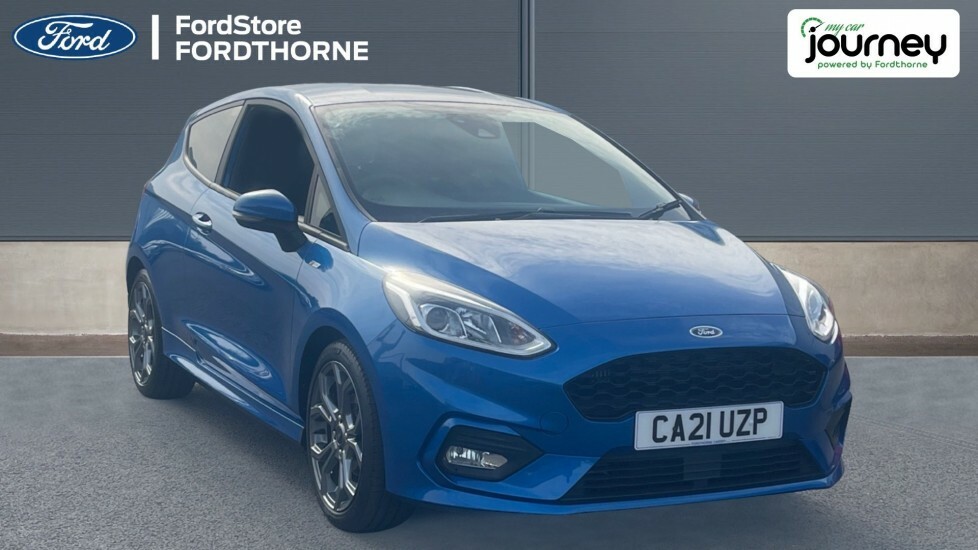 Compare Ford Fiesta 1.0T Ecoboost Mhev St-line Edition Euro 6 Ss CA21UZP Blue