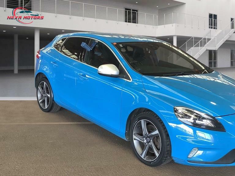 Compare Volvo V40 2.0 D4 R-design Lux Nav Hatchback  Blue